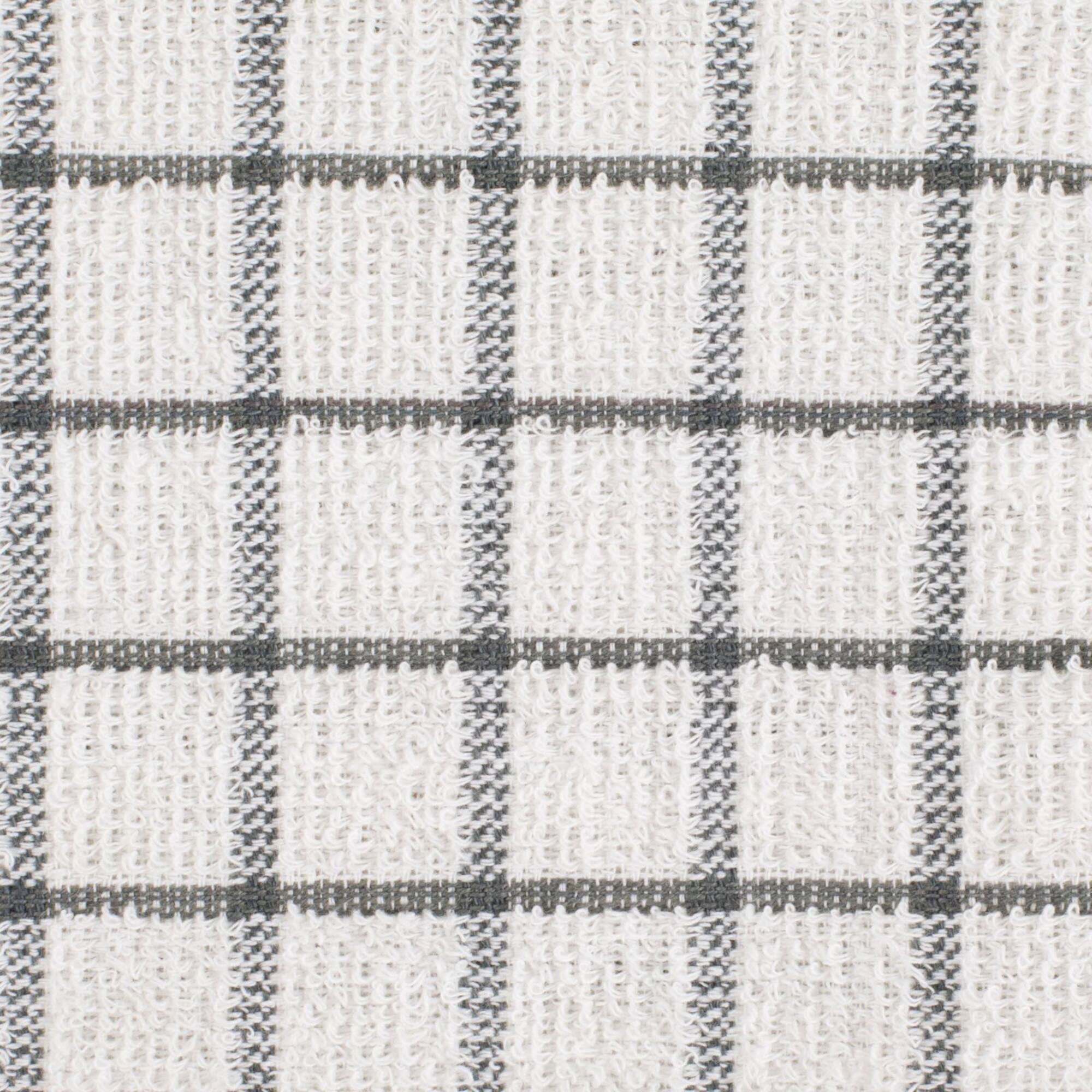 DII® Gray Combo Windowpane Dishcloths, 6ct.